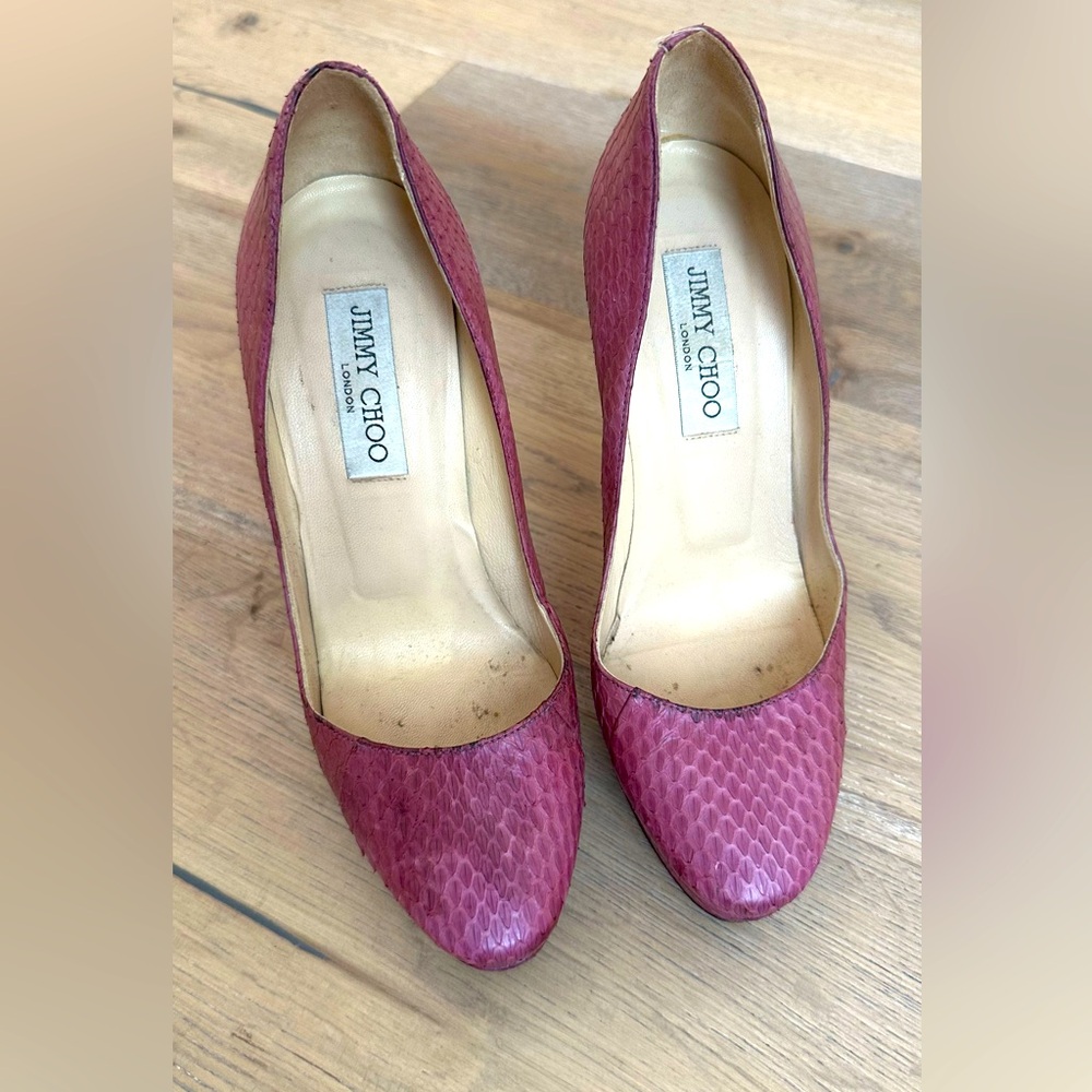 Fuschia Jimmy Choos